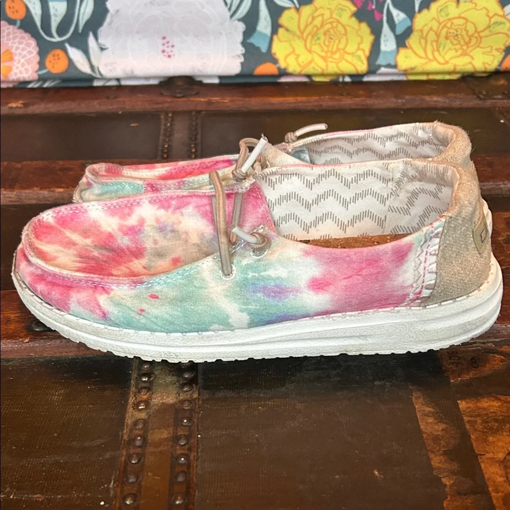 Hey Dude Kids Tie-Dye Moccasins